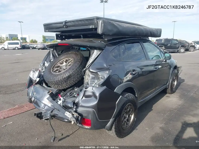 2019 Subaru Crosstrek 2.0I Premium VIN: JF2GTACC1K8246787 Lot: 45649709