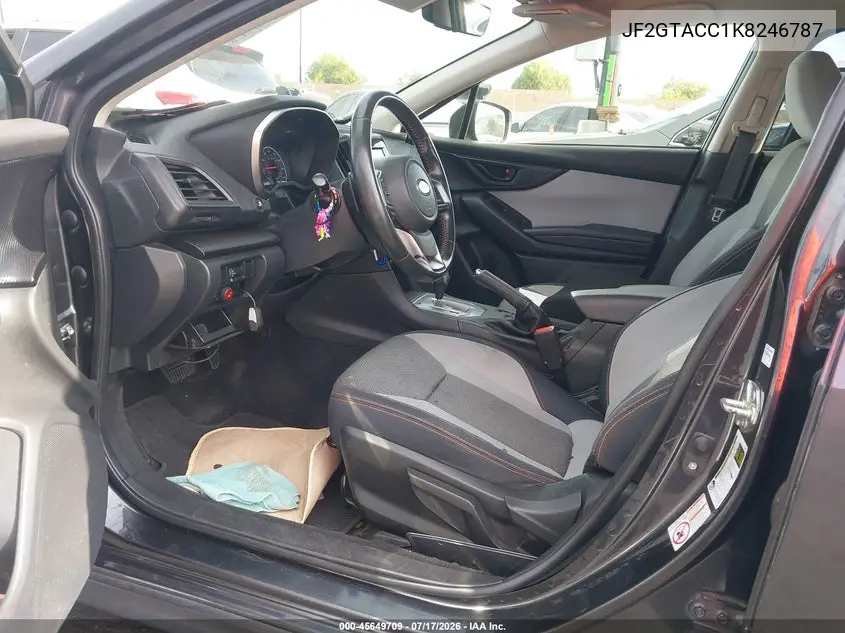 2019 Subaru Crosstrek 2.0I Premium VIN: JF2GTACC1K8246787 Lot: 45649709