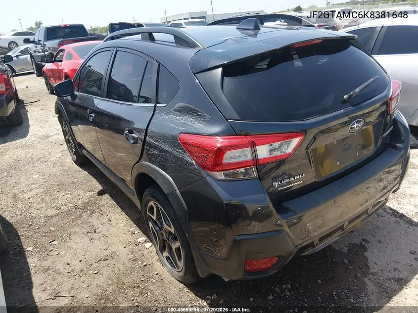 2019 Subaru Crosstrek 2.0I Limited VIN: JF2GTAMC6K8381648 Lot: 45665595