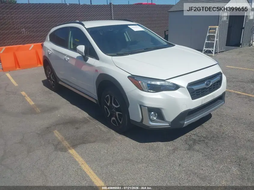 2019 Subaru Crosstrek Hybrid VIN: JF2GTDEC5KH399655 Lot: 45696583