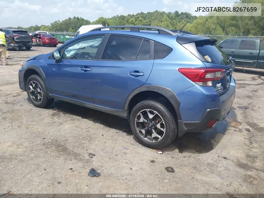 2020 Subaru Crosstrek VIN: JF2GTABC5L8267659 Lot: 45633280