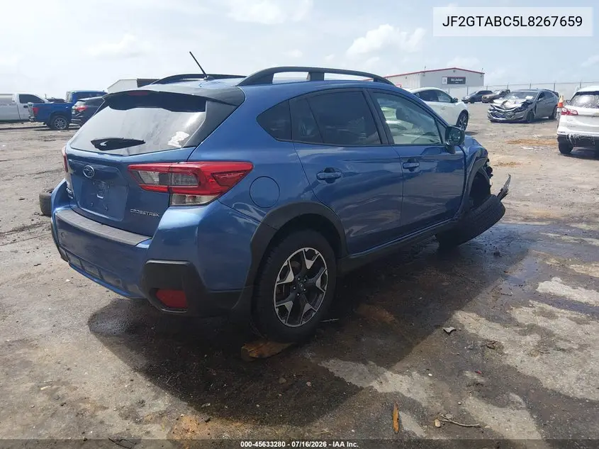 2020 Subaru Crosstrek VIN: JF2GTABC5L8267659 Lot: 45633280