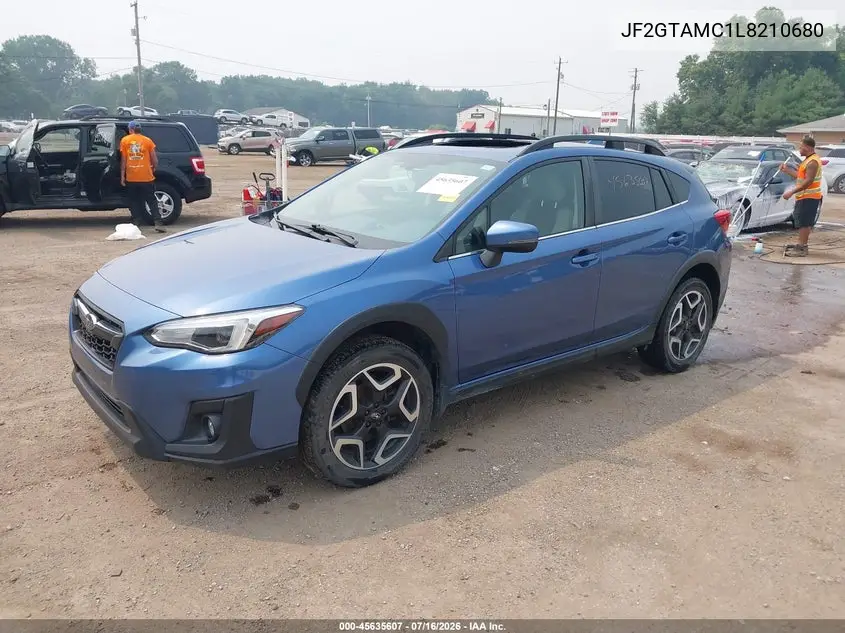 2020 Subaru Crosstrek Limited VIN: JF2GTAMC1L8210680 Lot: 45635607
