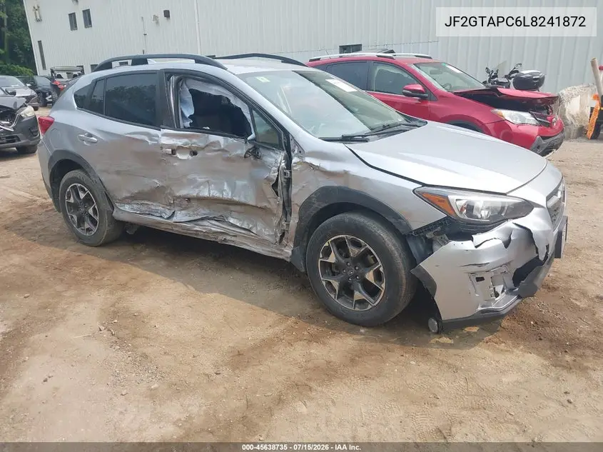 2020 Subaru Crosstrek Premium VIN: JF2GTAPC6L8241872 Lot: 45638735