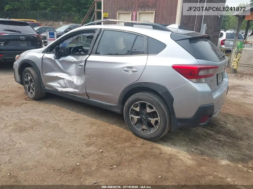 2020 Subaru Crosstrek Premium VIN: JF2GTAPC6L8241872 Lot: 45638735