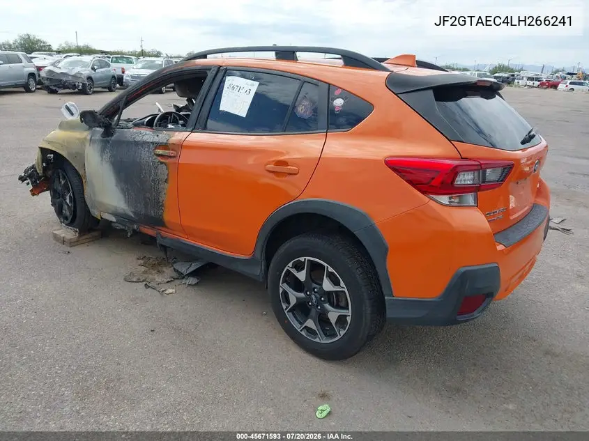 2020 Subaru Crosstrek Premium VIN: JF2GTAEC4LH266241 Lot: 45671593