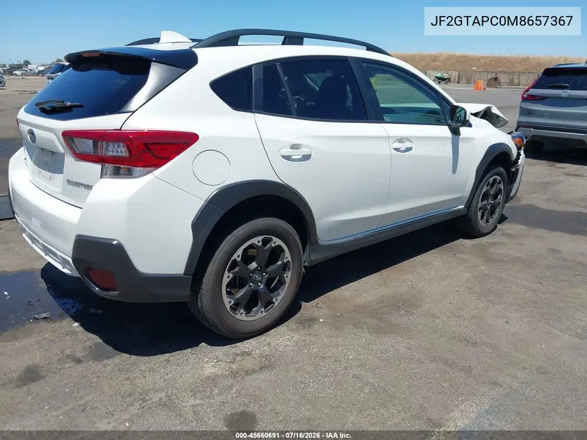 2021 Subaru Crosstrek Premium VIN: JF2GTAPC0M8657367 Lot: 45660691