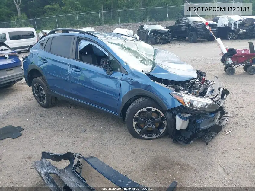 2021 Subaru Crosstrek Premium VIN: JF2GTAPC0MH320133 Lot: 45661521