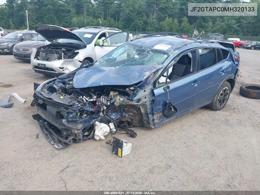 2021 Subaru Crosstrek Premium VIN: JF2GTAPC0MH320133 Lot: 45661521