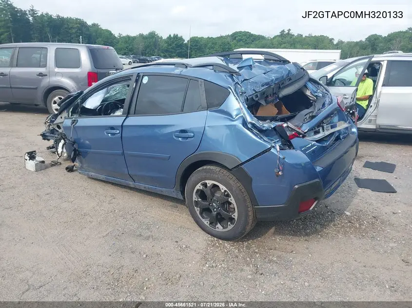 2021 Subaru Crosstrek Premium VIN: JF2GTAPC0MH320133 Lot: 45661521