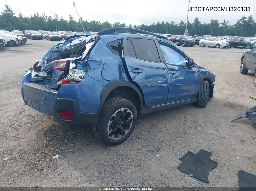 2021 Subaru Crosstrek Premium VIN: JF2GTAPC0MH320133 Lot: 45661521