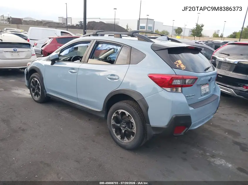 2021 Subaru Crosstrek Premium VIN: JF2GTAPC9M8386373 Lot: 45666703
