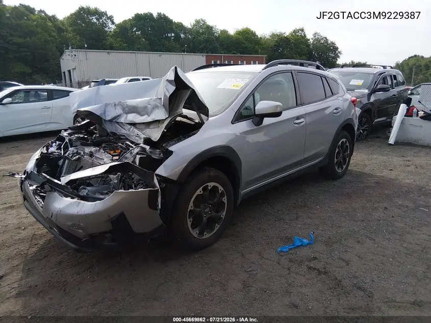 2021 Subaru Crosstrek Premium VIN: JF2GTACC3M9229387 Lot: 45669862
