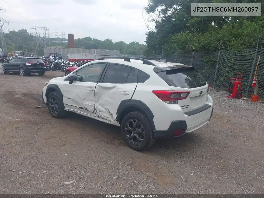 2021 Subaru Crosstrek Sport VIN: JF2GTHSC6MH260097 Lot: 45681391