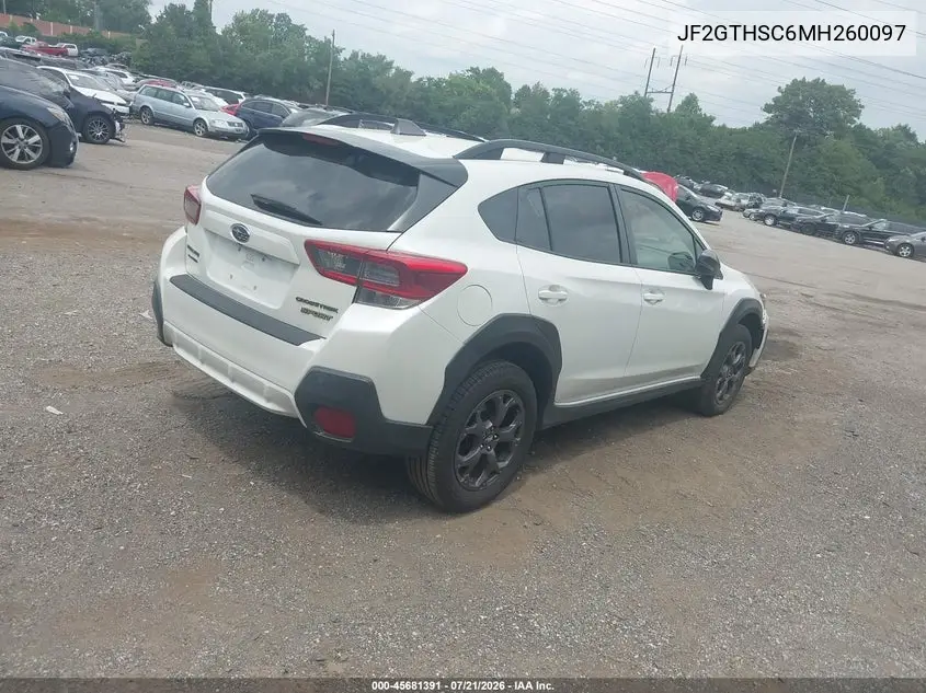2021 Subaru Crosstrek Sport VIN: JF2GTHSC6MH260097 Lot: 45681391