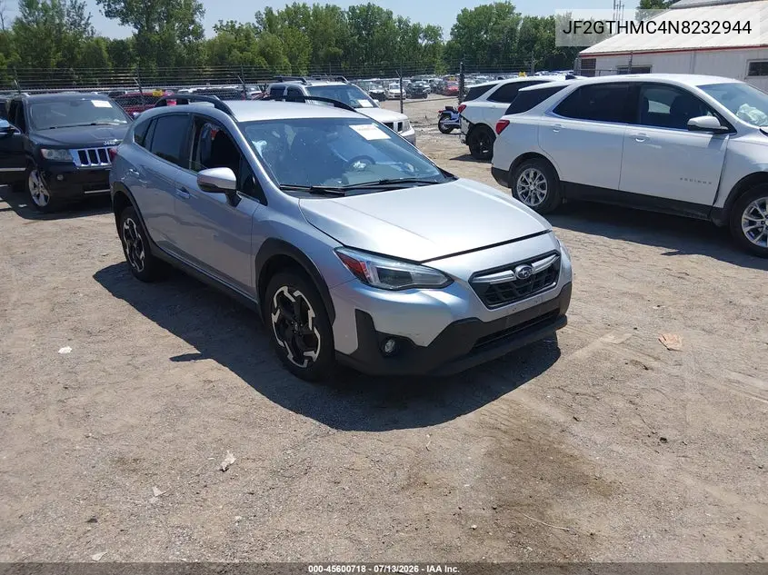 2022 Subaru Crosstrek Limited VIN: JF2GTHMC4N8232944 Lot: 45600718