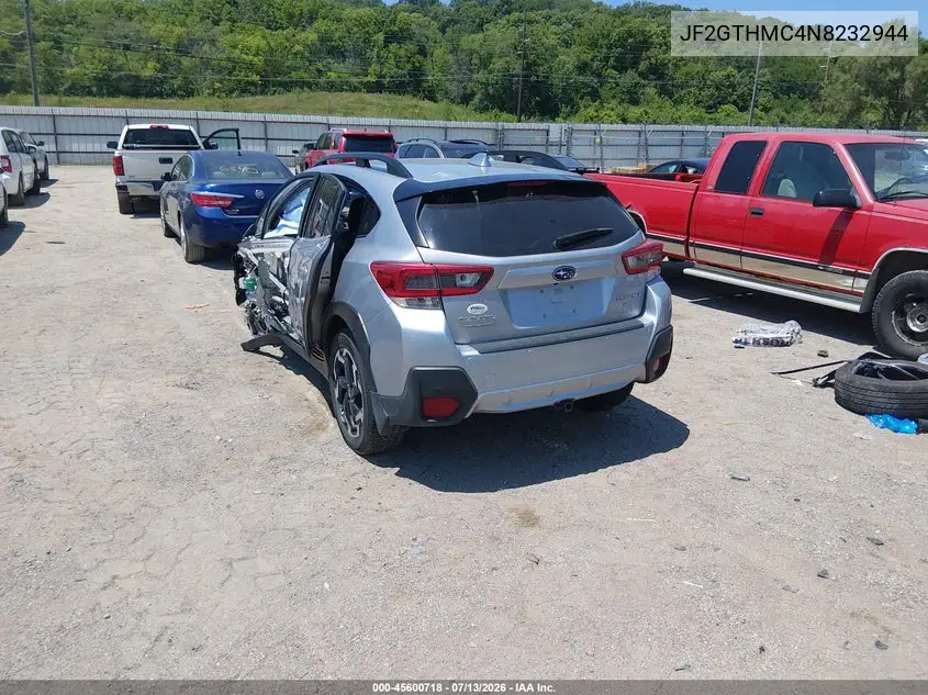 2022 Subaru Crosstrek Limited VIN: JF2GTHMC4N8232944 Lot: 45600718