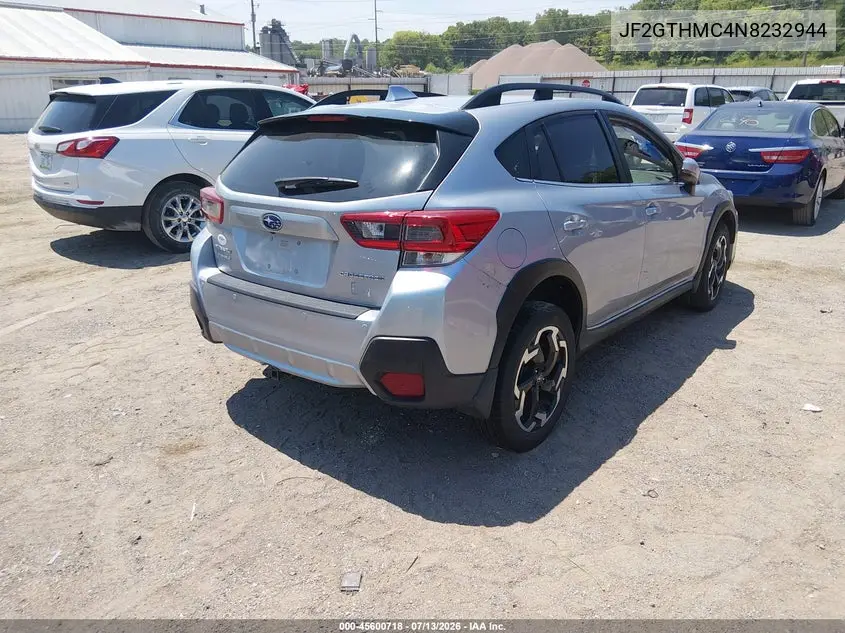 2022 Subaru Crosstrek Limited VIN: JF2GTHMC4N8232944 Lot: 45600718