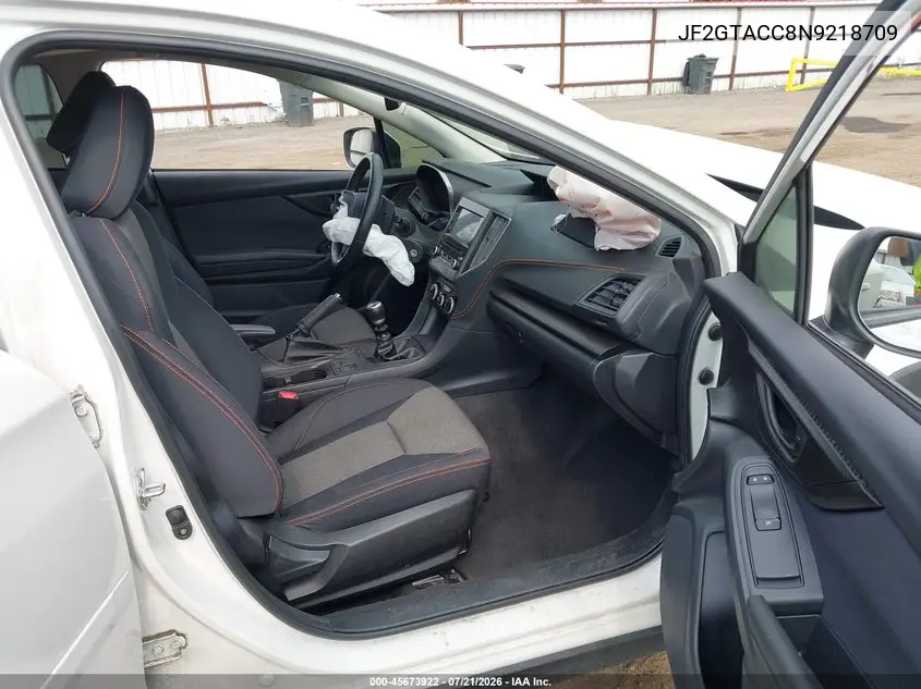 2022 Subaru Crosstrek Premium VIN: JF2GTACC8N9218709 Lot: 45673922