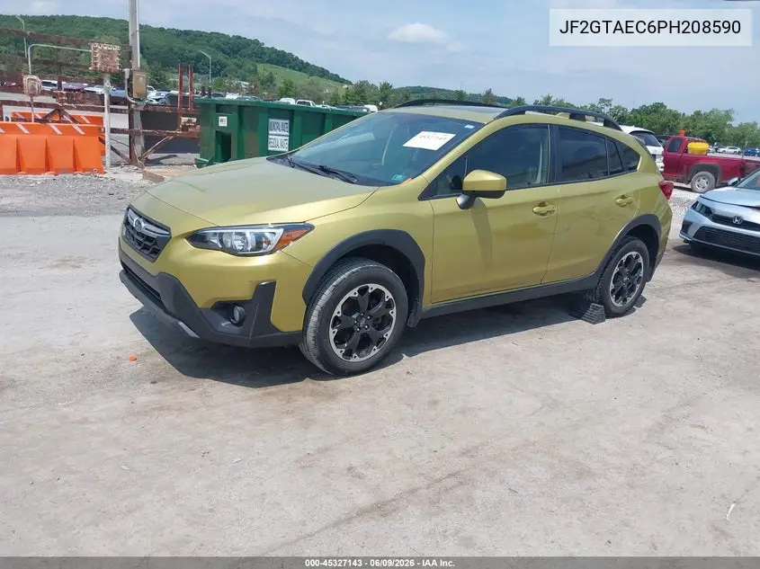 2023 Subaru Crosstrek Premium VIN: JF2GTAEC6PH208590 Lot: 45327143