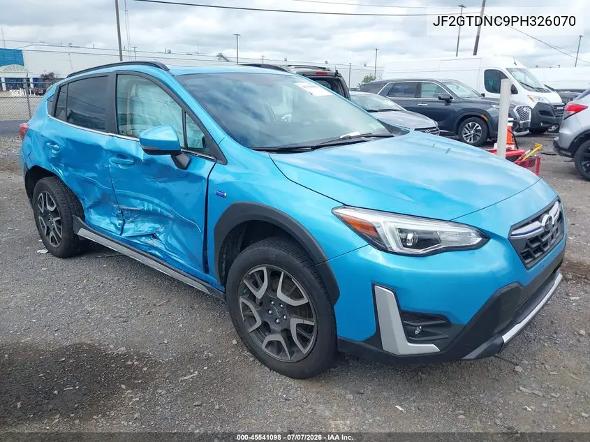 2023 Subaru Crosstrek Hybrid VIN: JF2GTDNC9PH326070 Lot: 45541098