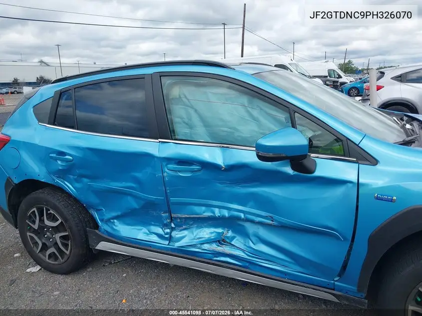 2023 Subaru Crosstrek Hybrid VIN: JF2GTDNC9PH326070 Lot: 45541098