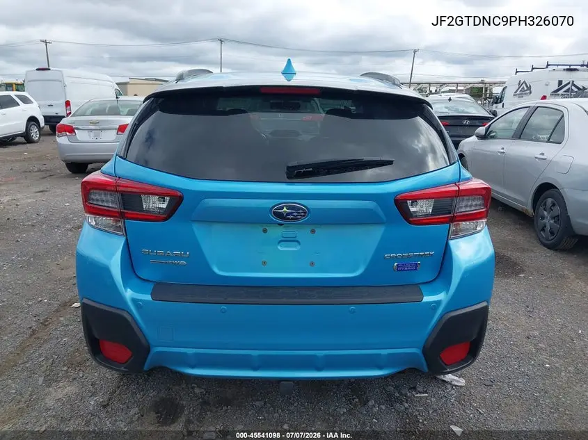 2023 Subaru Crosstrek Hybrid VIN: JF2GTDNC9PH326070 Lot: 45541098