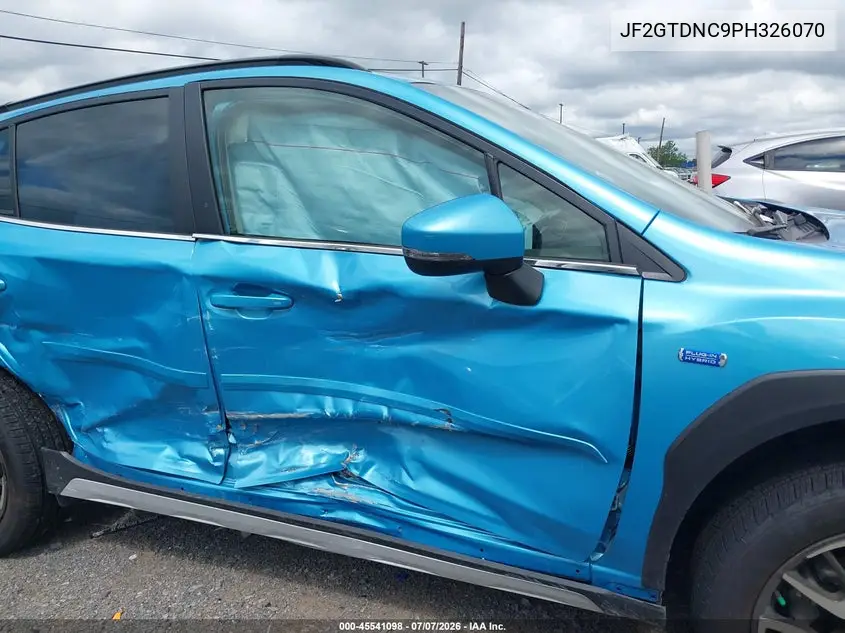 2023 Subaru Crosstrek Hybrid VIN: JF2GTDNC9PH326070 Lot: 45541098