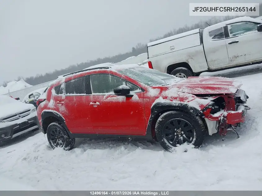 2024 Subaru Crosstrek Onyx VIN: JF2GUHFC5RH265144 Lot: 12496164