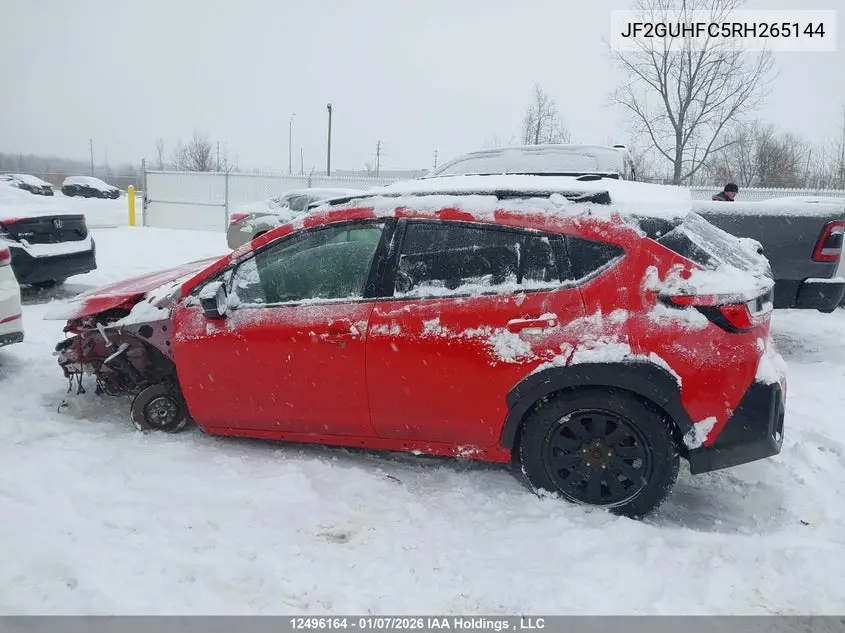2024 Subaru Crosstrek Onyx VIN: JF2GUHFC5RH265144 Lot: 12496164