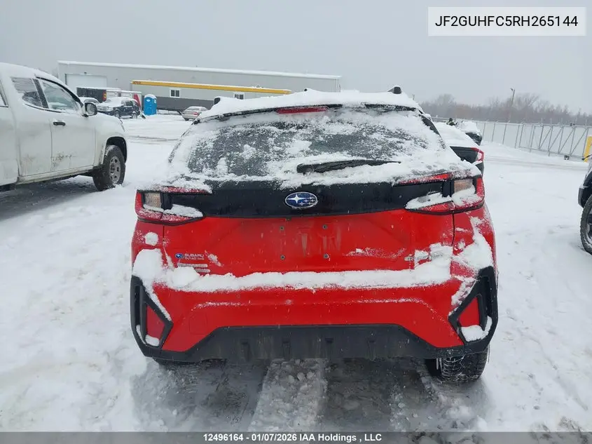 2024 Subaru Crosstrek Onyx VIN: JF2GUHFC5RH265144 Lot: 12496164