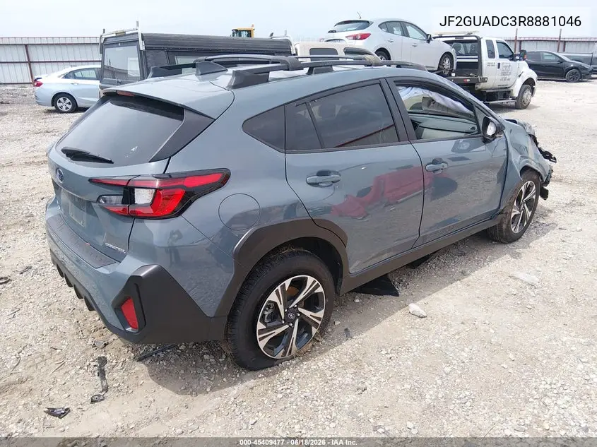 2024 Subaru Crosstrek Premium VIN: JF2GUADC3R8881046 Lot: 45409477