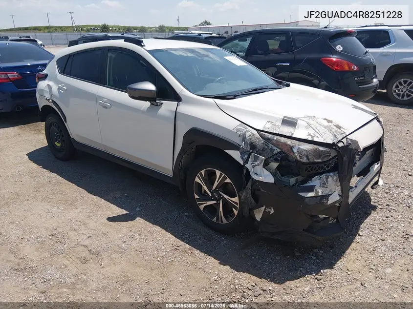 2024 Subaru Crosstrek Premium VIN: JF2GUADC4R8251228 Lot: 45563086