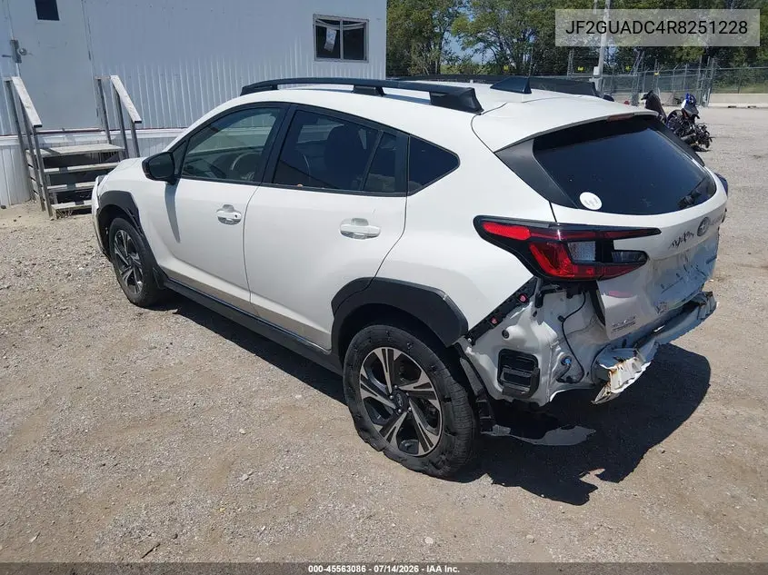 2024 Subaru Crosstrek Premium VIN: JF2GUADC4R8251228 Lot: 45563086