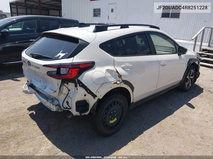 2024 Subaru Crosstrek Premium VIN: JF2GUADC4R8251228 Lot: 45563086
