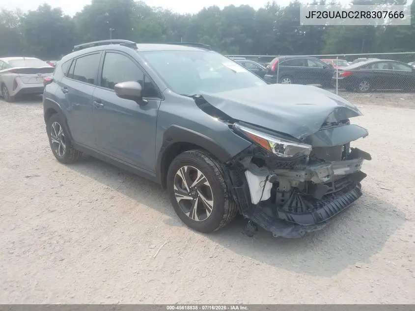 2024 Subaru Crosstrek Premium VIN: JF2GUADC2R8307666 Lot: 45618838