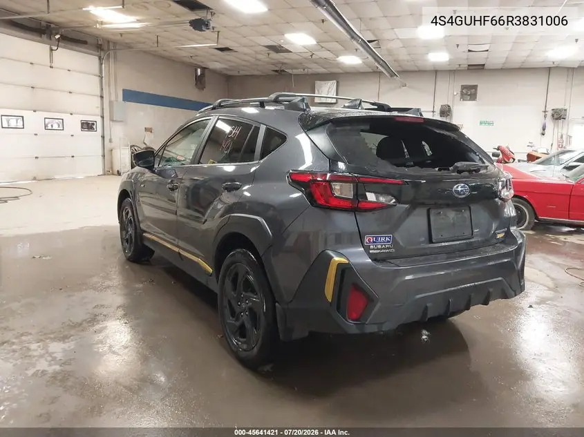 2024 Subaru Crosstrek Sport VIN: 4S4GUHF66R3831006 Lot: 45641421