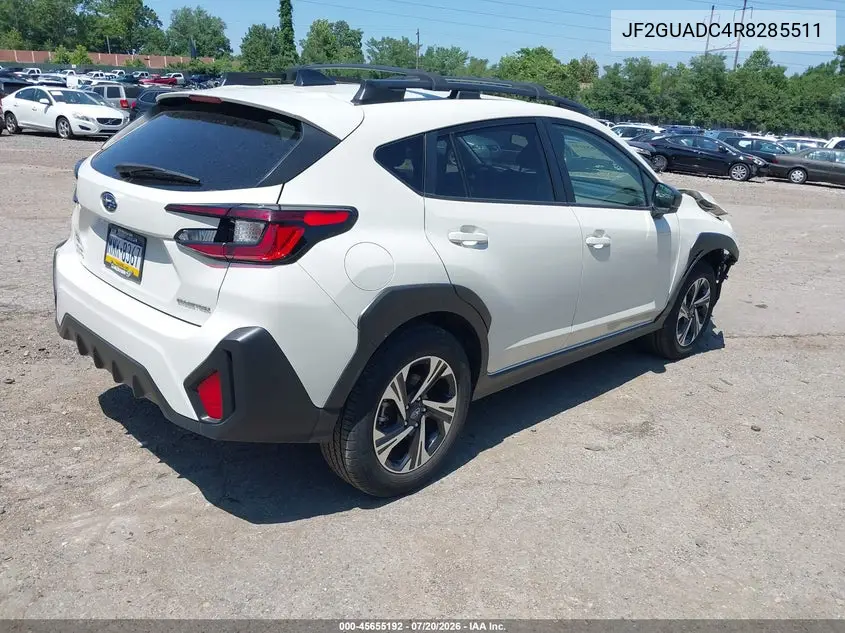 2024 Subaru Crosstrek Premium VIN: JF2GUADC4R8285511 Lot: 45655192