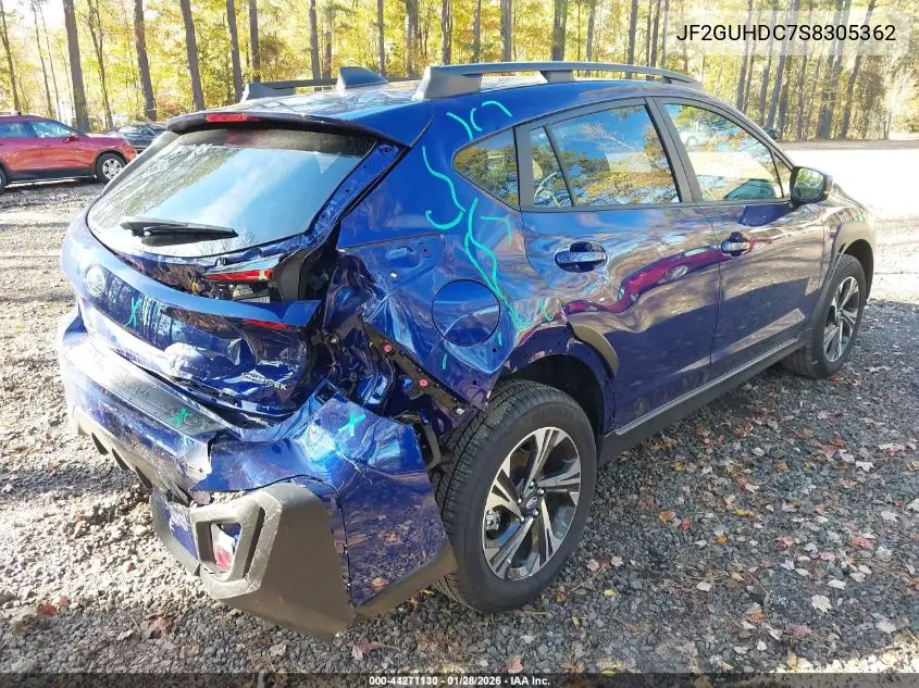 JF2GUHDC7S8305362 2025 Subaru Crosstrek Premium