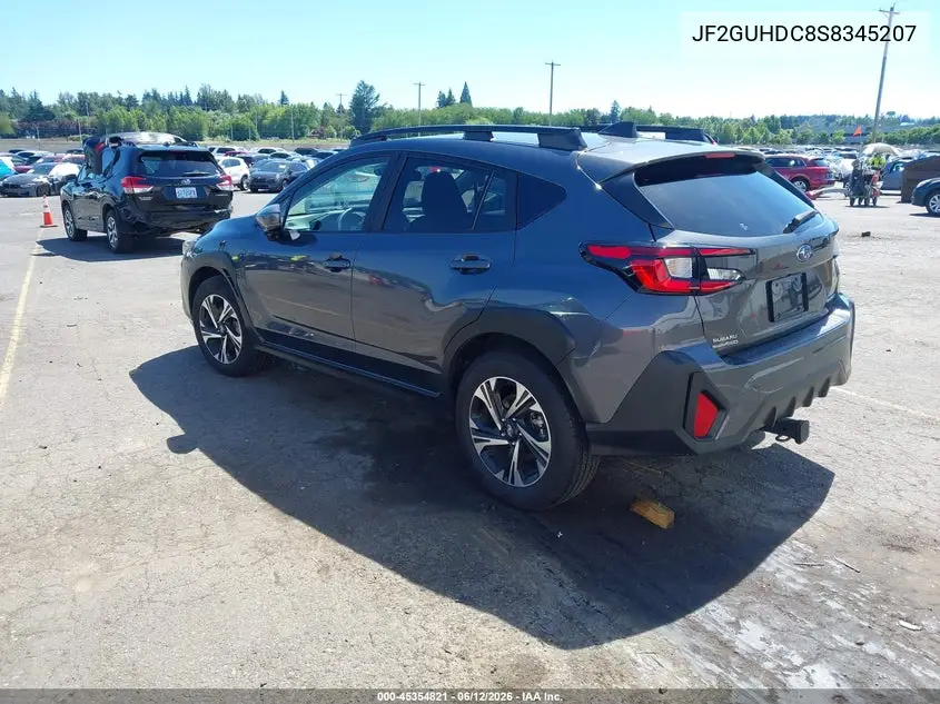 2025 Subaru Crosstrek Premium VIN: JF2GUHDC8S8345207 Lot: 45354821