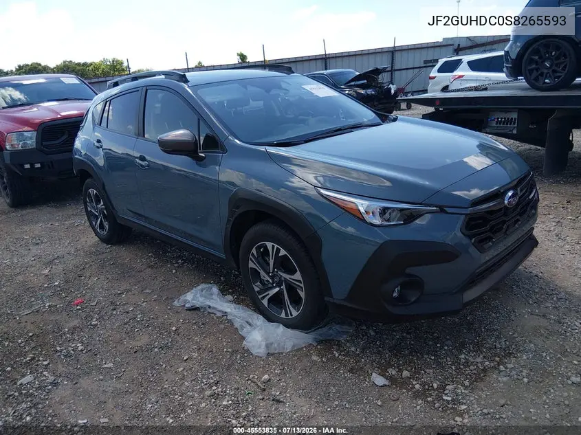 2025 Subaru Crosstrek Premium VIN: JF2GUHDC0S8265593 Lot: 45553835