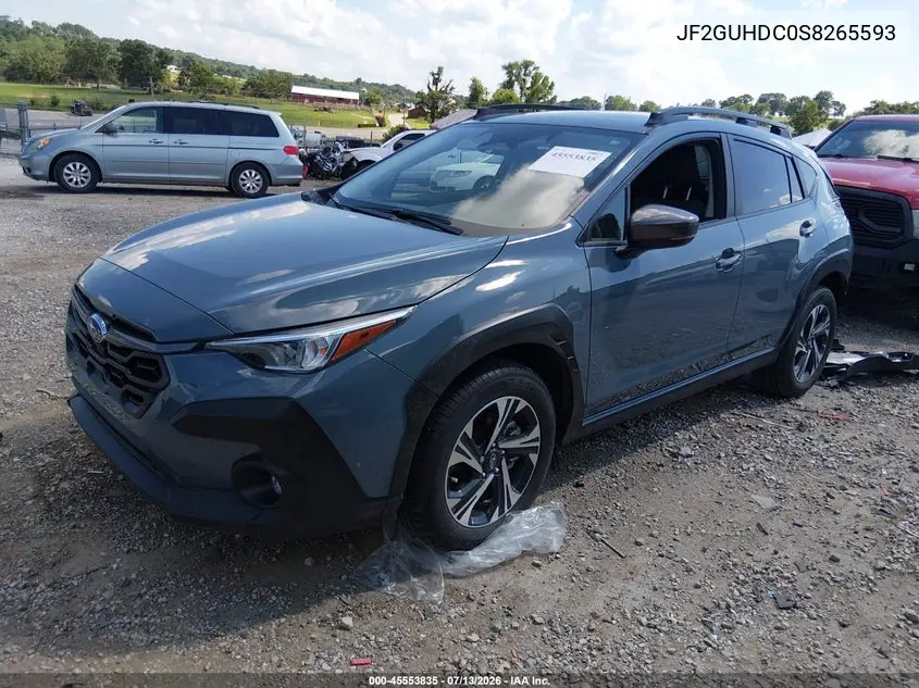 2025 Subaru Crosstrek Premium VIN: JF2GUHDC0S8265593 Lot: 45553835