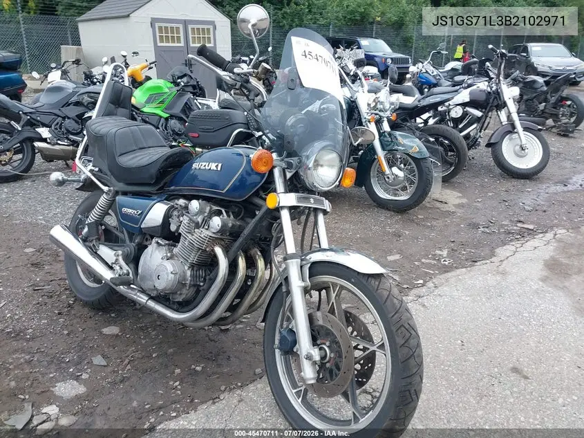 1981 Suzuki Gs850 Gl VIN: JS1GS71L3B2102971 Lot: 45470711