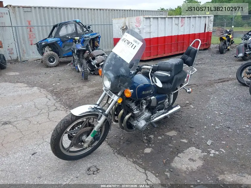 1981 Suzuki Gs850 Gl VIN: JS1GS71L3B2102971 Lot: 45470711