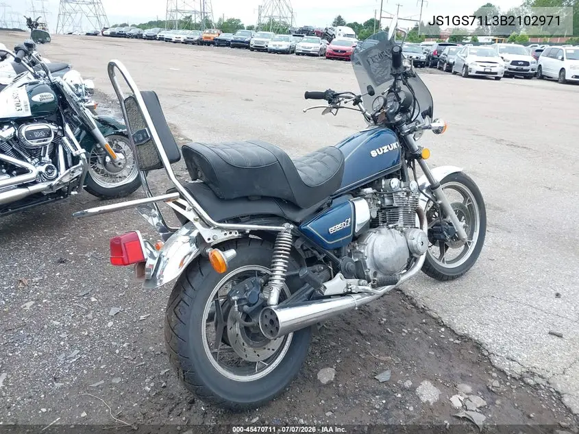1981 Suzuki Gs850 Gl VIN: JS1GS71L3B2102971 Lot: 45470711