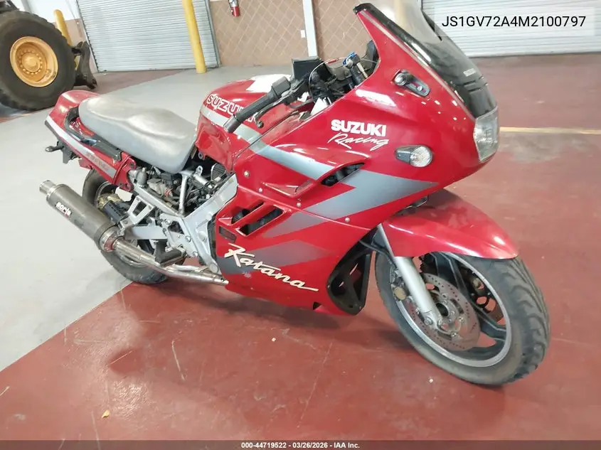 1991 Suzuki Gsx1100 F VIN: JS1GV72A4M2100797 Lot: 44719522