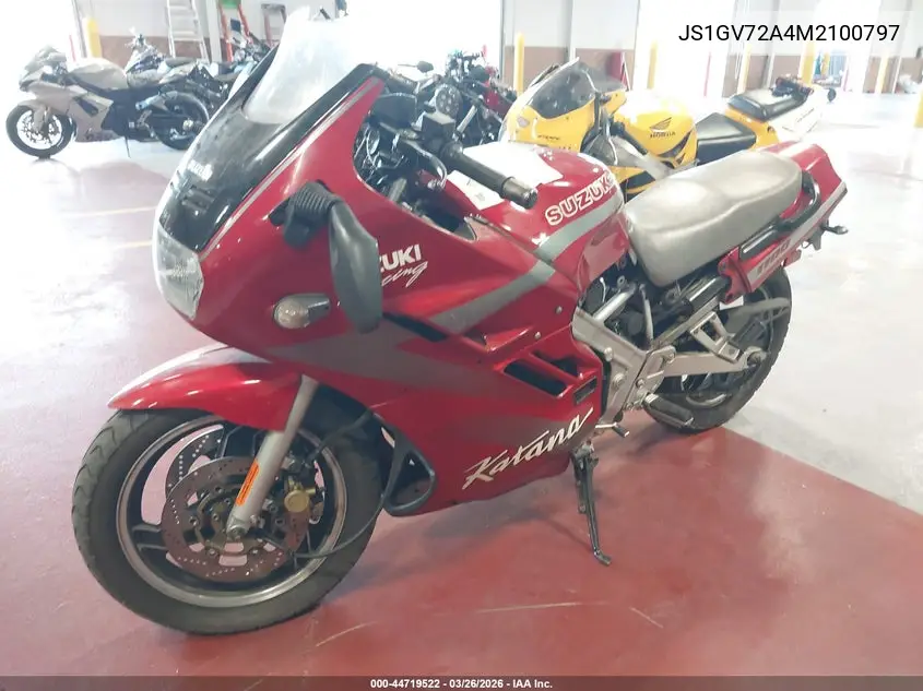 1991 Suzuki Gsx1100 F VIN: JS1GV72A4M2100797 Lot: 44719522