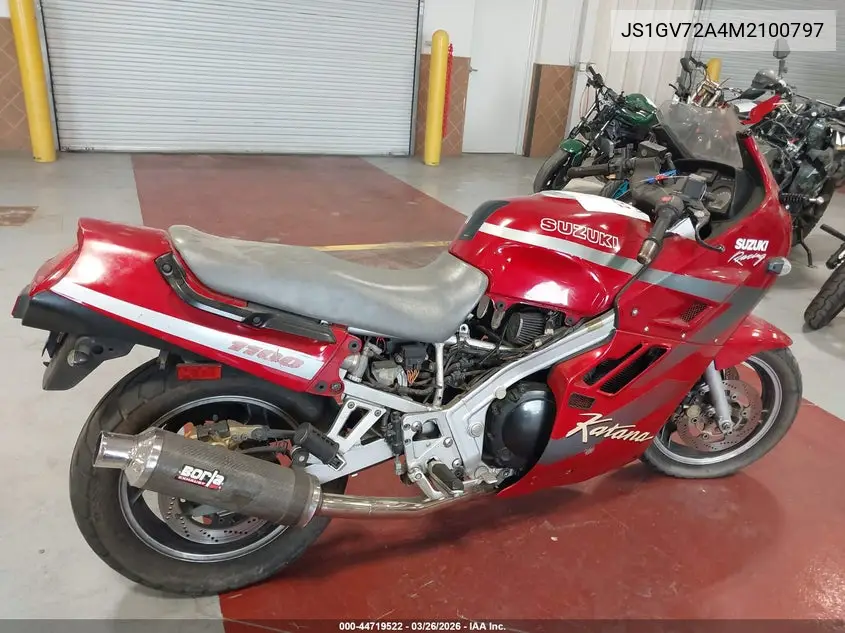 1991 Suzuki Gsx1100 F VIN: JS1GV72A4M2100797 Lot: 44719522