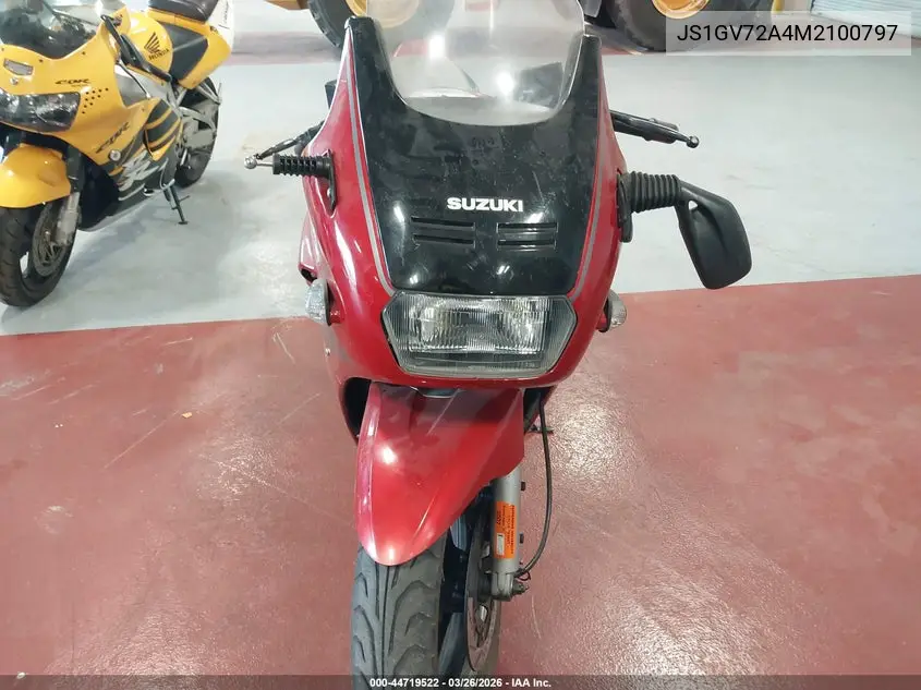 1991 Suzuki Gsx1100 F VIN: JS1GV72A4M2100797 Lot: 44719522
