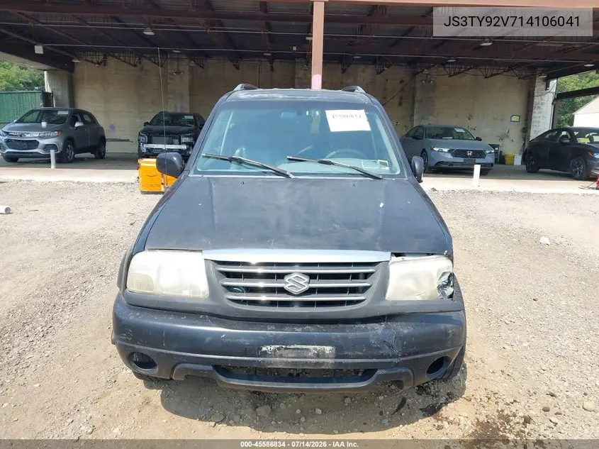 2001 Suzuki Grand Vitara Xl-7 Plus/Standard/Touring VIN: JS3TY92V714106041 Lot: 45586834